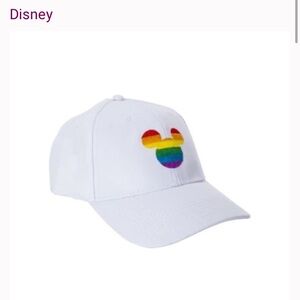 Sale! * Disney Pride white baseball hat with rainbow Mickey 🌈